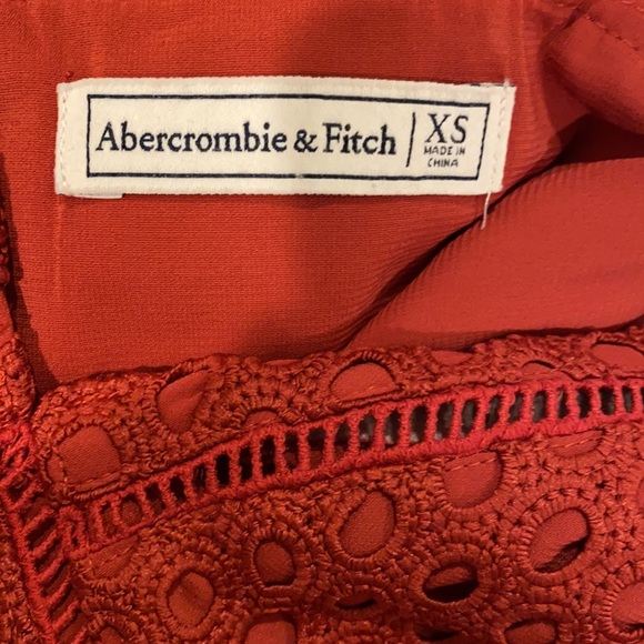 A&F Rust Red Lace Dress - Picture 7 of 9